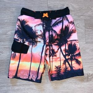Boys Vacation Paradise Swim Trunks